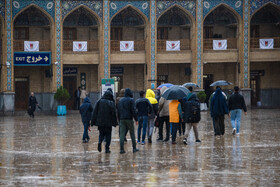 آیین گلباران قبور شهدای شاهچراغ شیراز