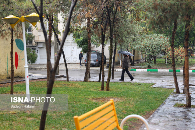 بارش باران  در ۱۵ شهرستان خراسان رضوی، طی ۲۴ ساعت گذشته