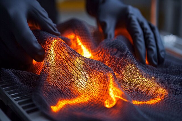 تولید نخهای نانویی که از گرمای بدن برق تولید میکنند تولید نخهای نانویی که از گرمای بدن برق تولید میکنند