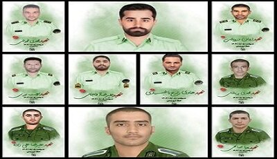 مراسم تشییع پیکر شهدای حادثه تروریستی تفتان در زاهدان مراسم تشییع پیکر شهدای حادثه تروریستی تفتان در زاهدان