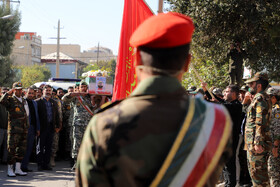 مراسم تشییع پیکر شهید مدافع وطن شهید سجاد منصوری در کرمانشاه