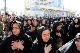 مراسم تشییع پیکر شهید مدافع وطن شهید سجاد منصوری در کرمانشاه