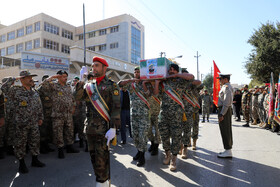 مراسم تشییع پیکر شهید مدافع وطن شهید سجاد منصوری در کرمانشاه