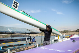 مسابقات قهرمانی قایقرانی آبهای آرام کشور در بخش آقایان