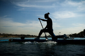 مسابقات قهرمانی قایقرانی آبهای آرام کشور در بخش آقایان