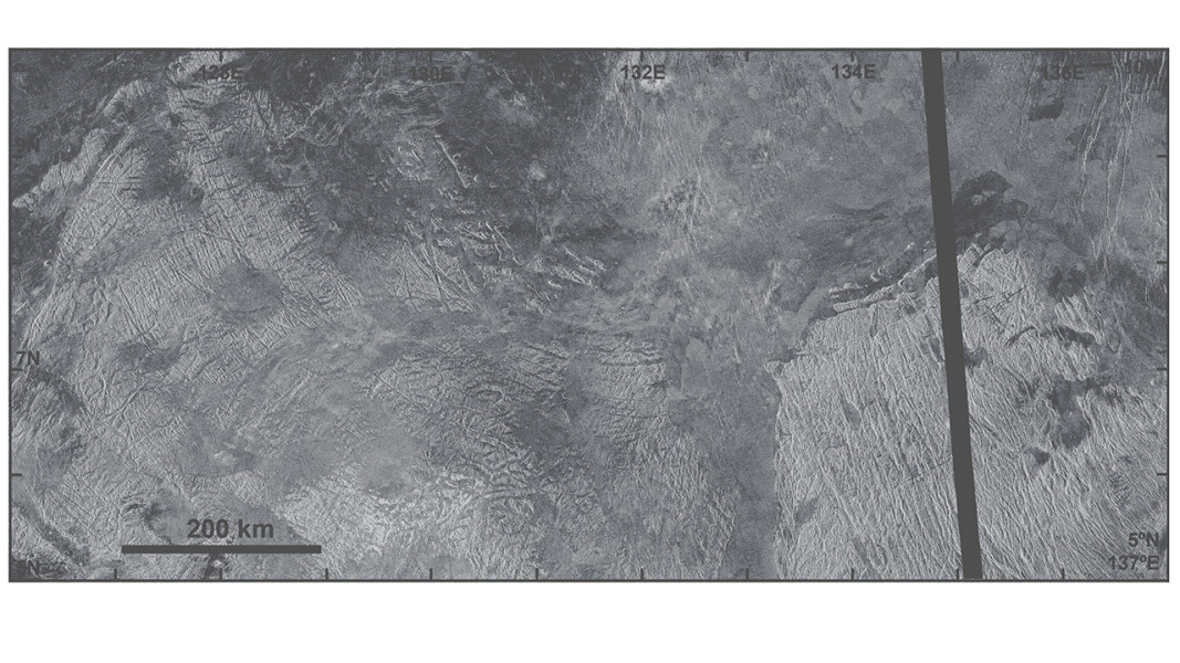 تصویر جدیدی از دهانههای برخوردی پنهان شده در زهره