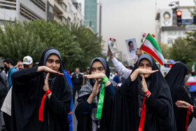 راهپیمایی ۱۳ آبان در تهران