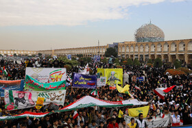 مراسم راهپیمایی روز ۱۳ آبان در اصفهان