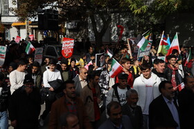 مراسم راهپیمایی روز ۱۳ آبان در اهر