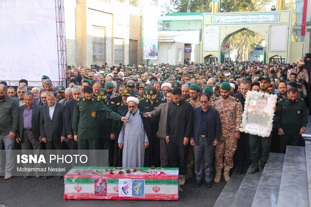 تشییع پیکر سردار شهید حمید مازندرانی در گرگان