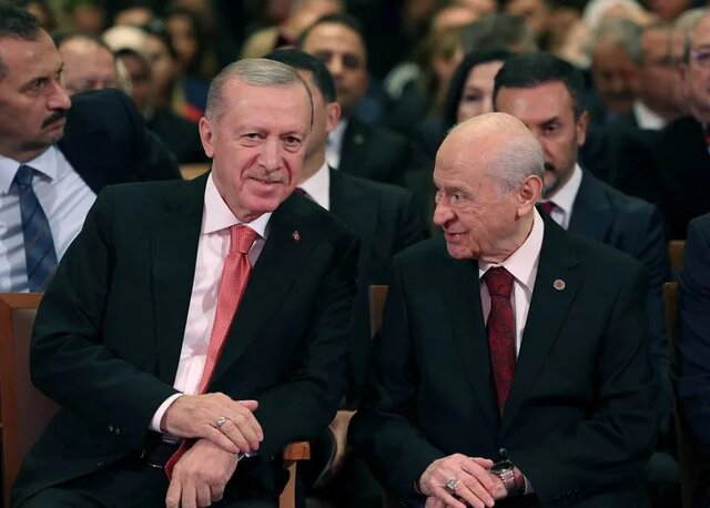 باغچلی و اردوغان رهبر حزب ملیگرای ترکیه تمدید ریاستجمهوری اردوغان را مطرح کرد