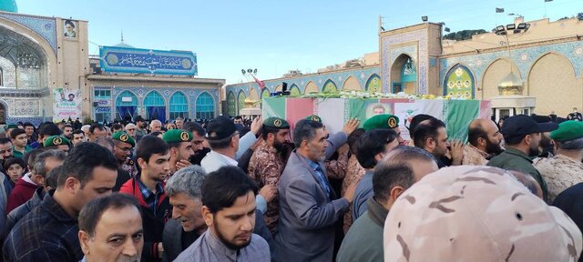 مراسم تشییع پیکر شهید والامقام حامدجندقی برگزار شد