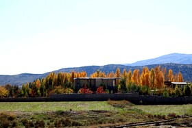 پاییز در روستای دمکره در استان کهکیلویه و بویراحمد