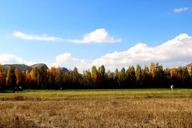 پاییز در روستای دمکره در استان کهکیلویه و بویراحمد