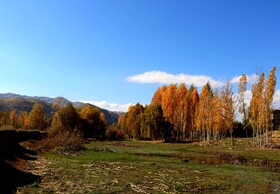 پاییز در روستای دمکره در استان کهکیلویه و بویراحمد