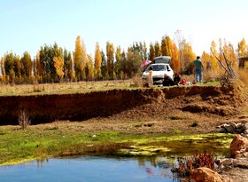 پاییز در روستای دمکره در استان کهکیلویه و بویراحمد