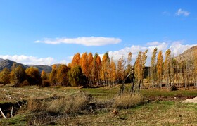 پاییز در روستای دمکره در استان کهکیلویه و بویراحمد