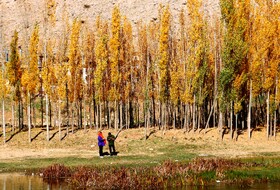 پاییز در روستای دمکره در استان کهکیلویه و بویراحمد