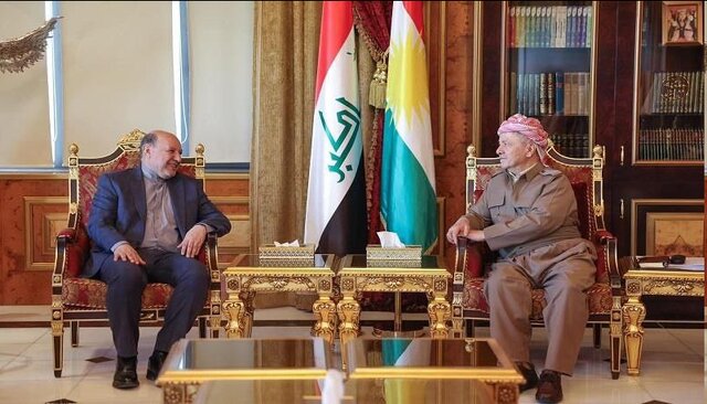 دیدار خداحافظی سرکنسول ایران در اربیل با مسعود بارزانی دیدار خداحافظی سرکنسول ایران در اربیل با مسعود بارزانی