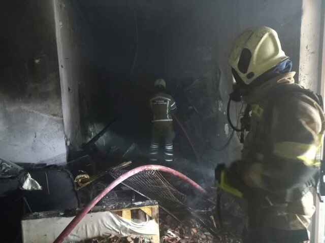 نجات ۳۰ نفر از حریق یک پرندهفروشی در خلازیر