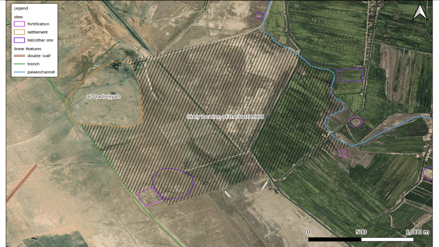شناسایی محل دقیق «نبرد قادسیه» به کمک ماهوارههای جاسوسی آمریکا
