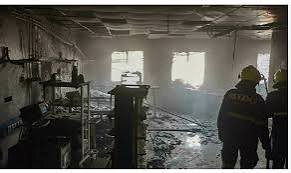 عکس: NDTV آتشسوزی در بیمارستانی در شمال هند جان ۱۰ نوزاد را گرفت