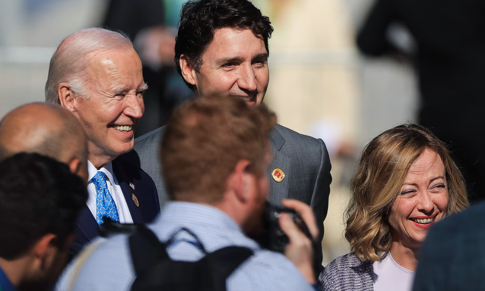 عکس دستهجمعی رهبران گروه ۲۰ بدون بایدن