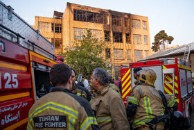 حریق انبار مواد شیمیایی در ناصرخسرو