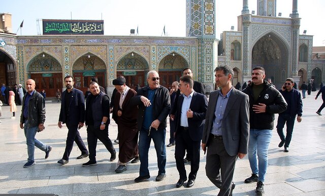 هیئت عالیرتبه ارتش عراق به زیارت حرم بانوی کرامت مشرف شدند