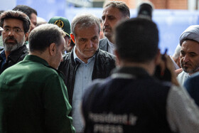 حضور مسعود پزشکیان، رئیس جمهور در آئین بهرهبرداری از ۲۰ هزار طرح محرومیتزادیی بسیج سازندگی