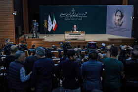 نشست خبری محمدباقر قالیباف رئیس مجلس شورای اسلامی با خبرنگاران داخلی و خارجی