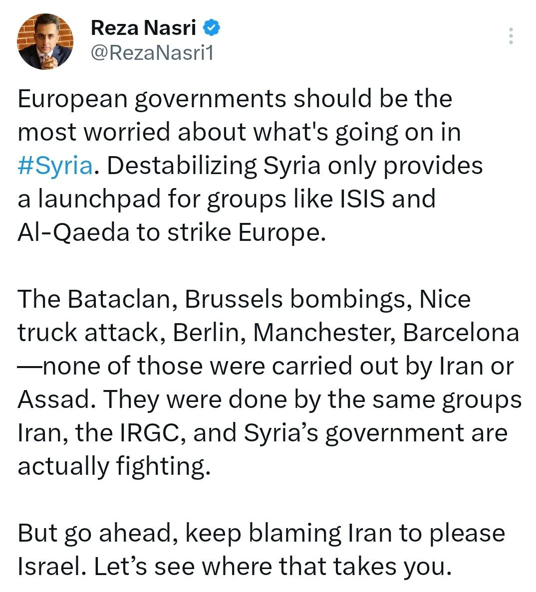 دولتهای اروپایی باید بیش از همه نگران باشند