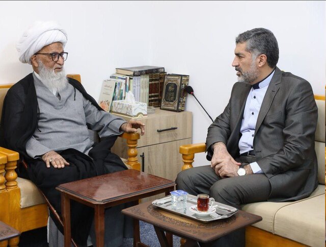 دیدار سرکنسول ایران در نجف با آیتالله بشیر نجفی دیدار سرکنسول ایران در نجف با آیتالله بشیر نجفی