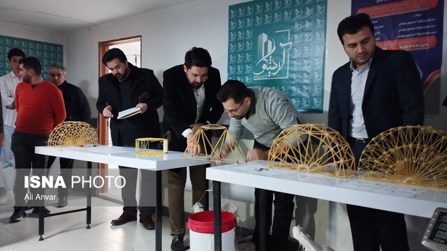 برگزاری مسابقه دانشجویی سازههای ماکارونی در اردبیل