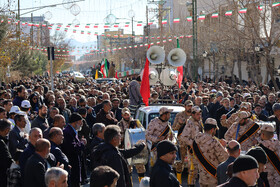 تشییع پنج شهید گمنام در شهرکرد