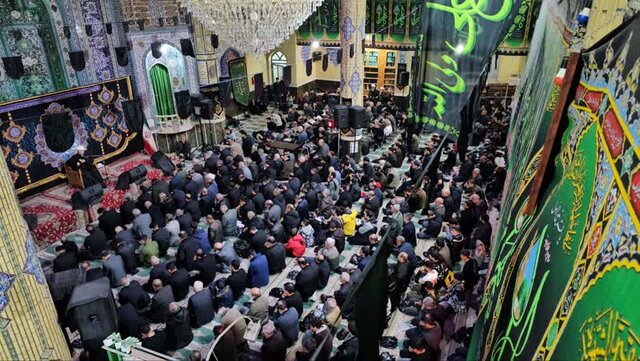 مراسم شام غریبان حضرت زهرا (س) در مصلی صاحبالزمان ورامین برگزار شد