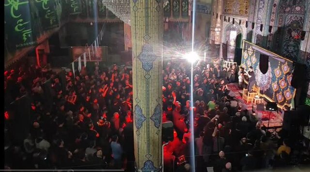 مراسم شام غریبان حضرت زهرا (س) در مصلی صاحبالزمان ورامین برگزار شد