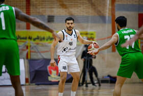 دیدار تیم های بسکتبال اصفهان ذوب آهن و گلنور