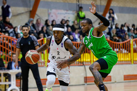 دیدار تیم های بسکتبال اصفهان ذوب آهن و گلنور