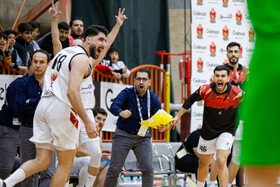 دیدار تیم های بسکتبال اصفهان ذوب آهن و گلنور