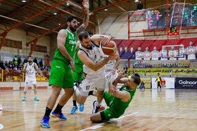 دیدار تیم های بسکتبال اصفهان ذوب آهن و گلنور