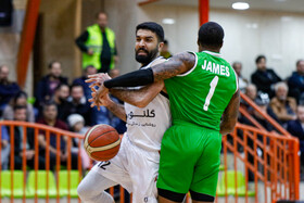 دیدار تیم های بسکتبال اصفهان ذوب آهن و گلنور