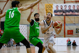 دیدار تیم های بسکتبال اصفهان ذوب آهن و گلنور