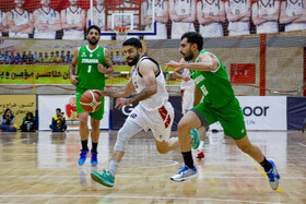 دیدار تیم های بسکتبال اصفهان ذوب آهن و گلنور