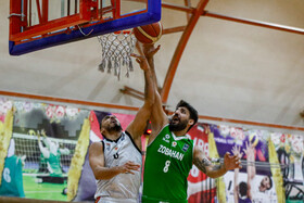 دیدار تیم های بسکتبال اصفهان ذوب آهن و گلنور