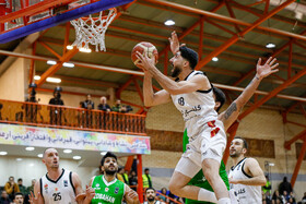 دیدار تیم های بسکتبال اصفهان ذوب آهن و گلنور