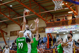 دیدار تیم های بسکتبال اصفهان ذوب آهن و گلنور