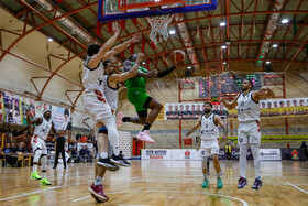 دیدار تیم های بسکتبال اصفهان ذوب آهن و گلنور