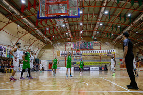 دیدار تیم های بسکتبال اصفهان ذوب آهن و گلنور