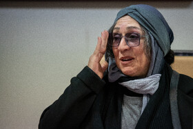 مریم سعادت، بازیگر در نشست خبری جشنواره بینالمللی نمایش عروسکی تهران
